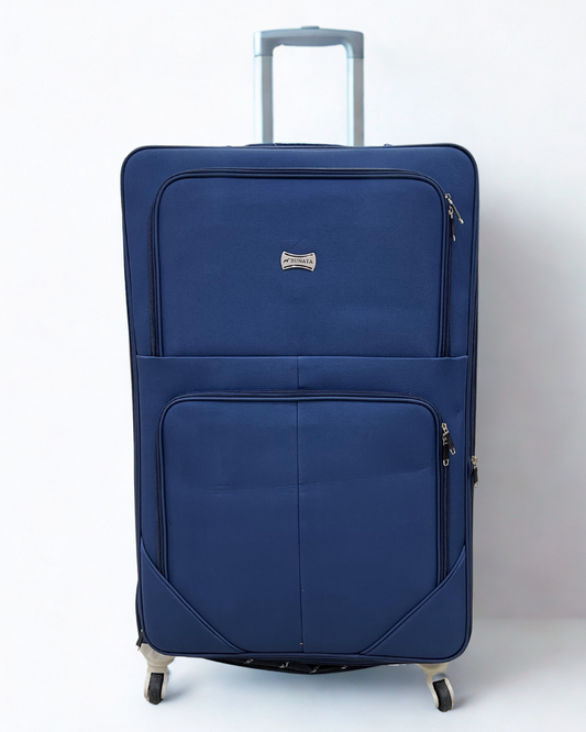 Luggage Bag – Fabric  ( Blue Black )