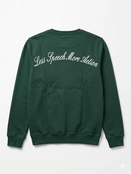 Men's crew neck sweatshirt-Cotton Blend-Print