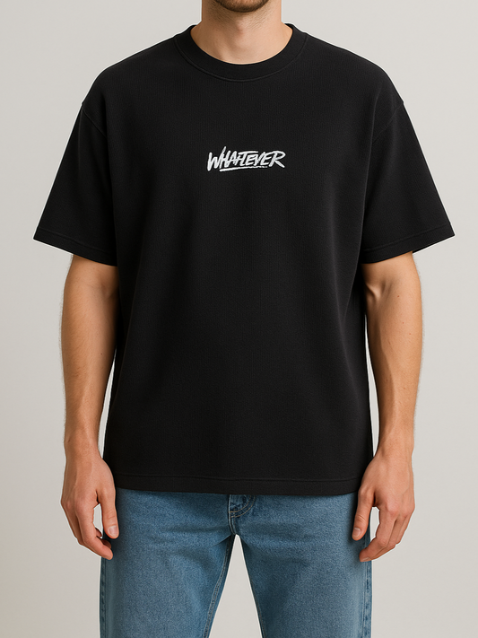 Men's T-Shirt Printed Over Size - Black