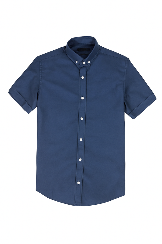 Men's Oxford Shirt Half Sleeves -Navy