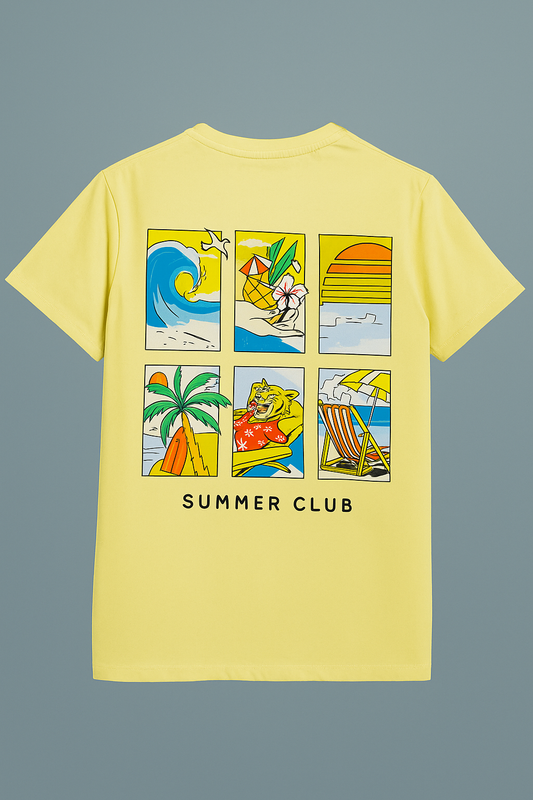 Boy`s Printed T-Shirt – Short Sleeve - yellow
