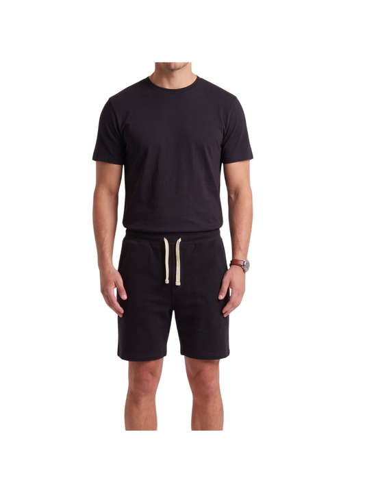 Men’s Short-Sleeve Short Pajama Set – 100% Cotton Relaxed Fit