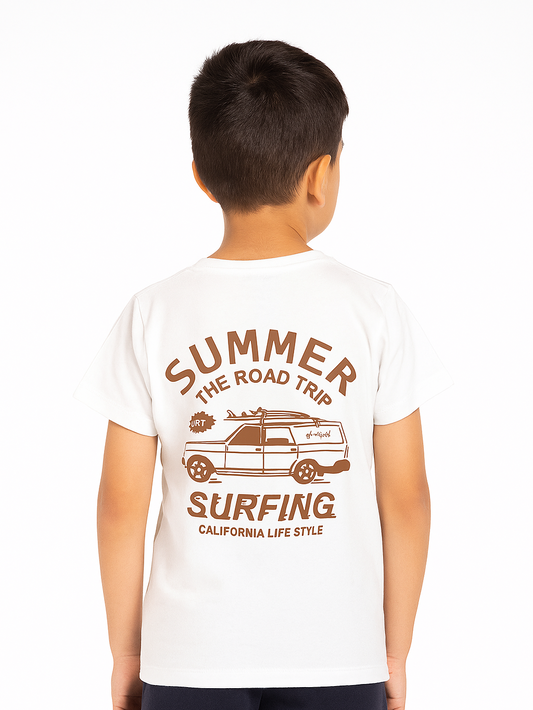 Boys’ T-Shirt Print – Off white