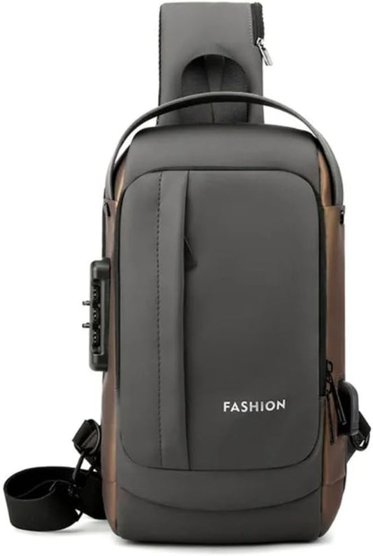 Men's waterproof crossbody bags- Grey