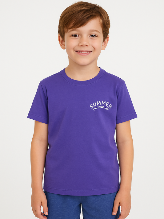 Boys’ T-Shirt Print – Purple