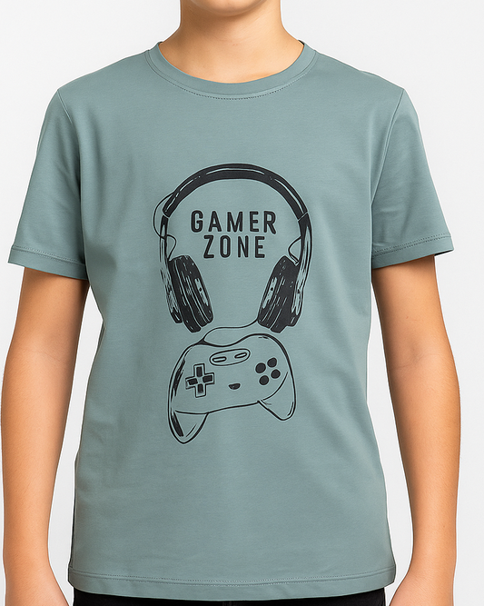 Boy`s Printed T-Shirt – Short Sleeve