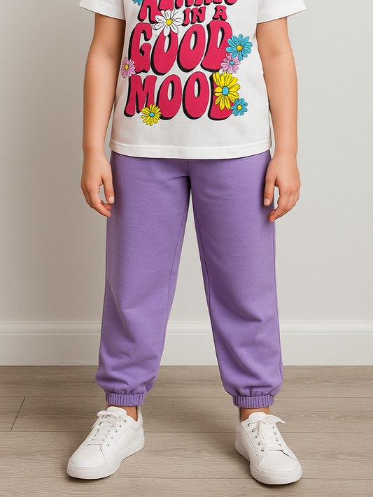 Girl's sweatpants Summer Milton - Purple