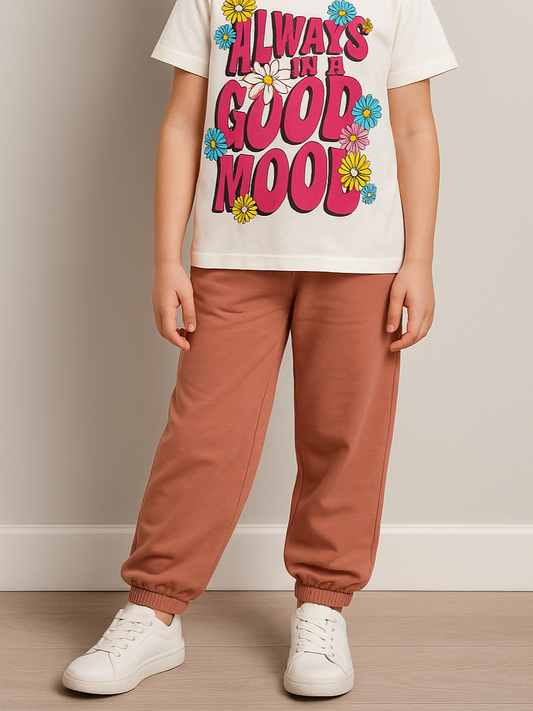 Girl's sweatpants Summer Milton - Cafe