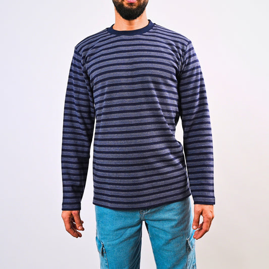 Men's Striped sweatshirt crew neck