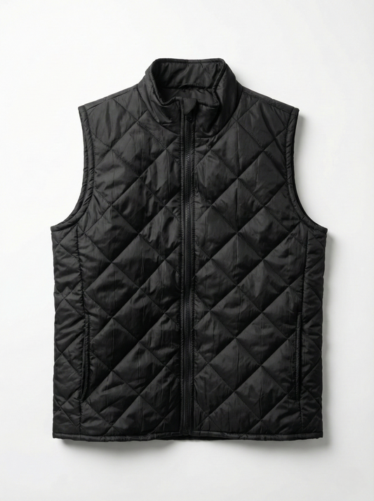 Men's Waterproof Padded Vest - black