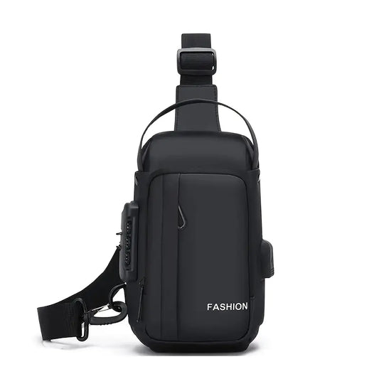 Men's waterproof crossbody bags- Black