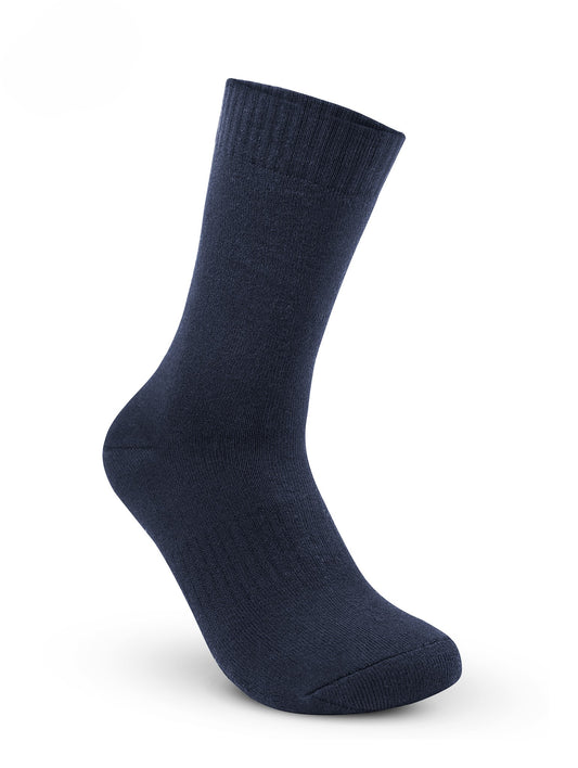 Men’s Long Sports Socks – Full Terry (Navy)