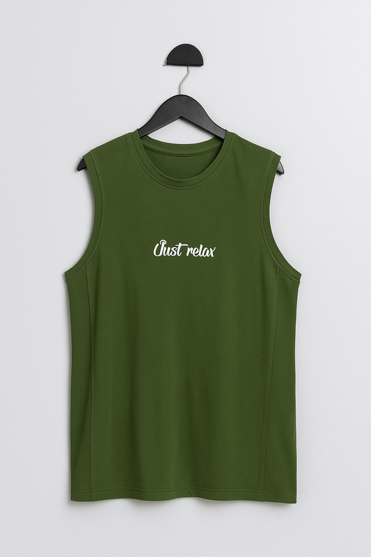 Men's sleeveless Cotton t-shirt -Fashion