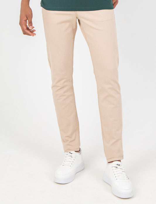 Men's Chino Pants 5 Pocket Regularfit - Light Beige