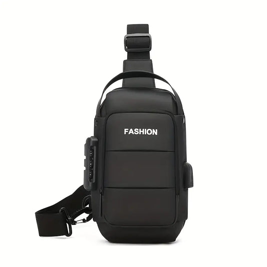 Men's waterproof crossbody bags- Black