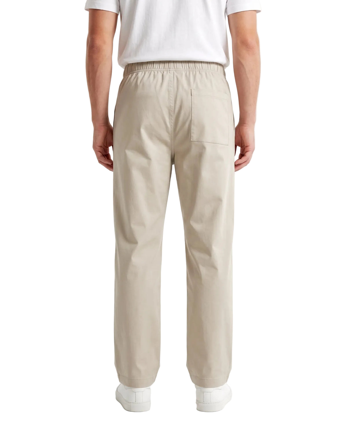 Men's gabardine relaxed fit trousers in beige color from TREE