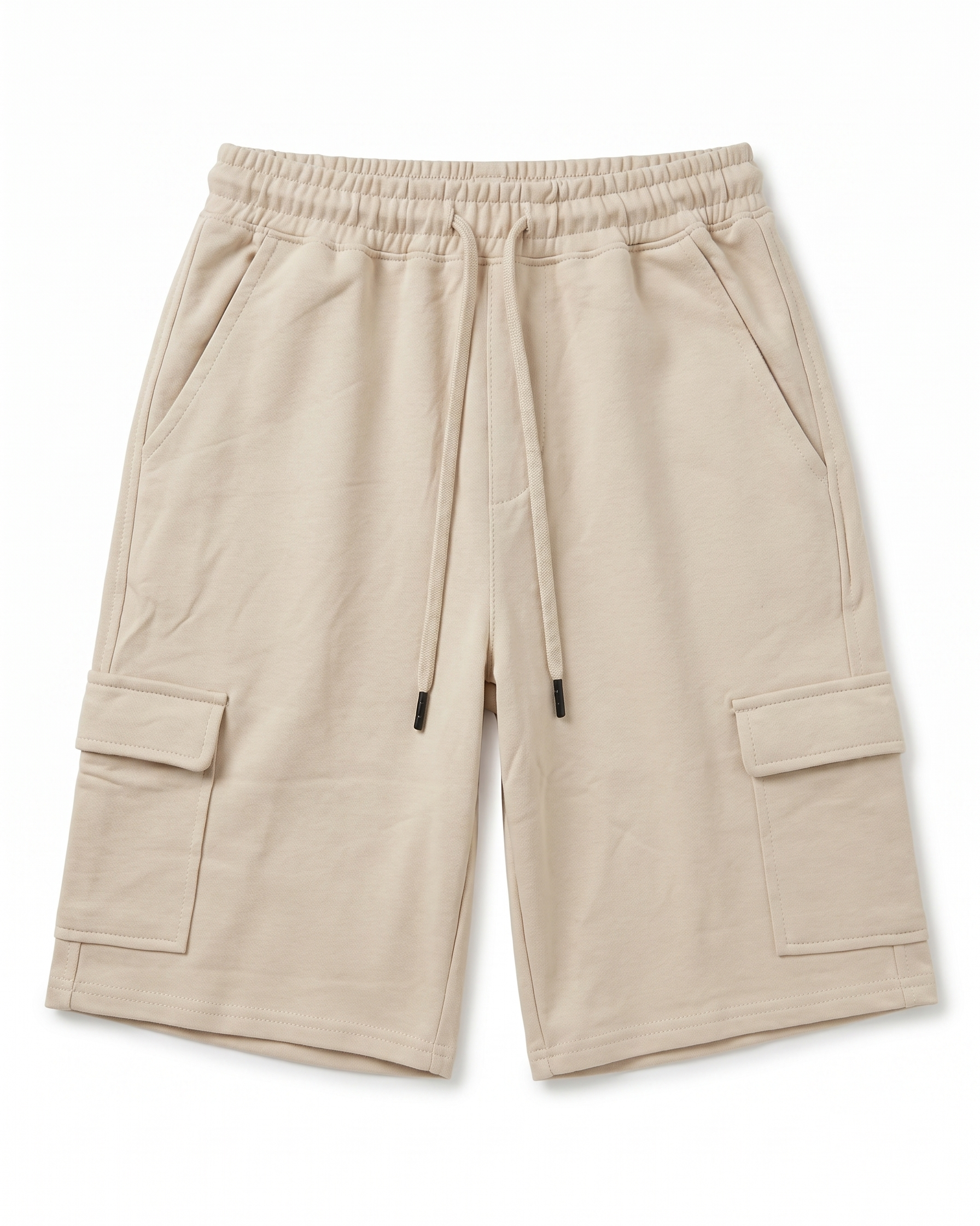 Boys mint shorts with an elastic waistband and side cargo pockets from TREE store.