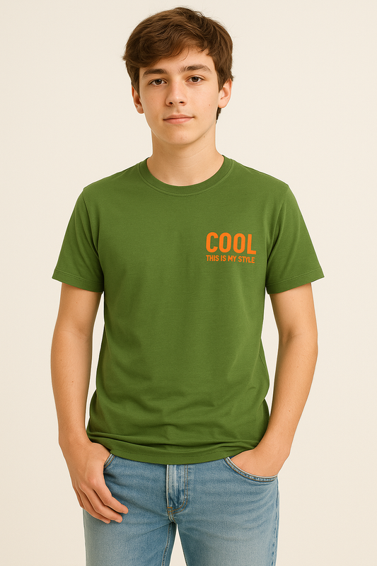 Boys'  T-Shirt Print - Green