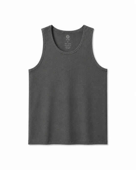 Men’s  Grey 100% Cotton Tank Top