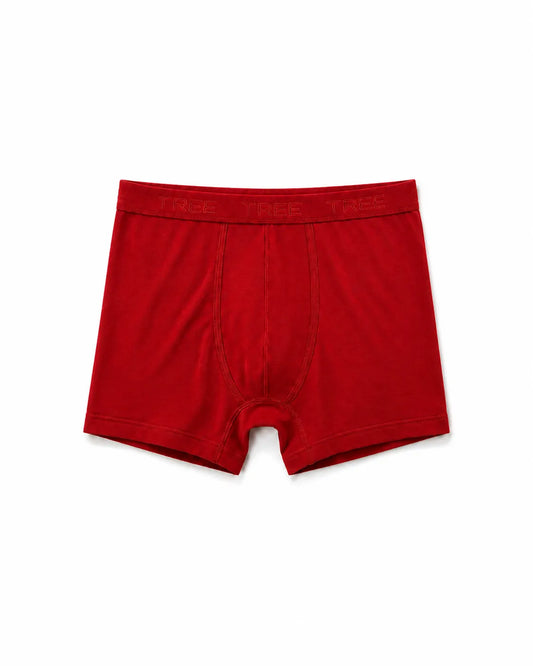 Men’s Red Boxer Briefs – 95% Cotton, 5% Lycra