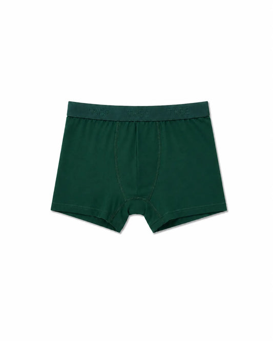 Men’s Dark Green Boxer Briefs – 95% Cotton, 5% Lycra
