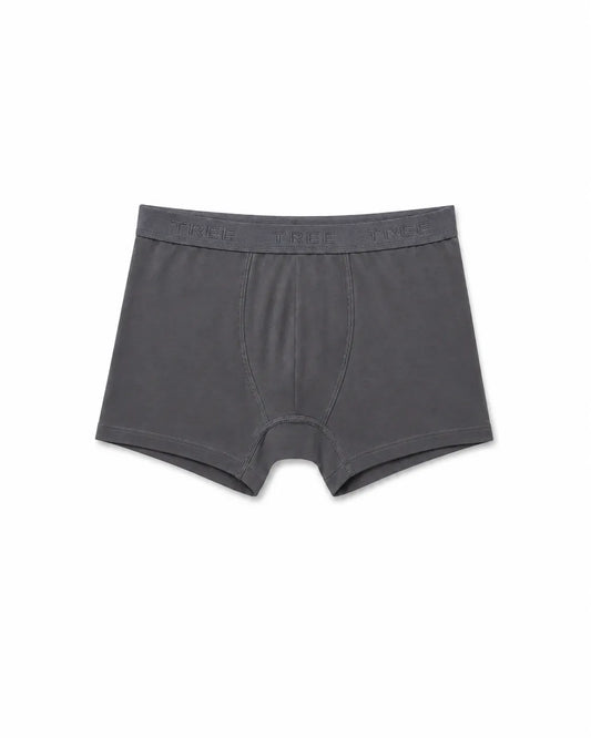 Men’s Dark Grey Boxer Briefs – 95% Cotton, 5% Lycra