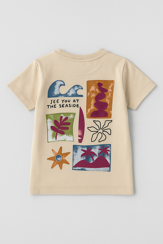 Boy’s T-shirt Fashion -Beige
