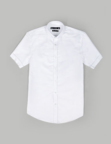 Men's Oxford Shirt Half Sleeves -White