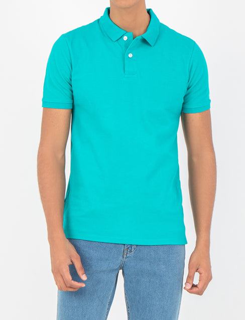 Men's Polo T-shirt - Turquoise