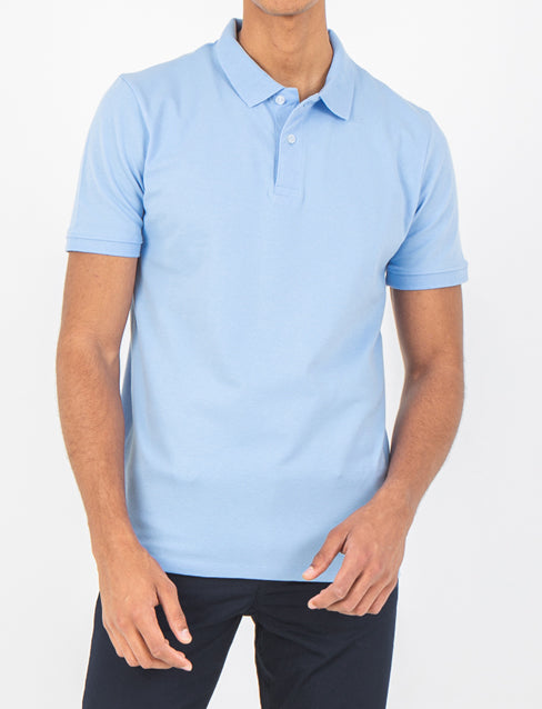 Men's Polo T-shirt - Light Blue