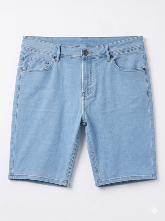 Men's Special Size Casual Denim Shorts - light Blue | TREE