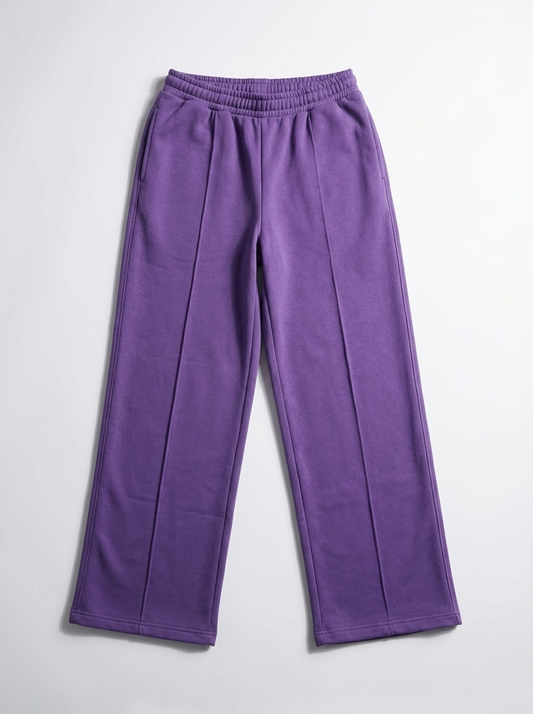 Girl`s Sweatpants Wide Purple