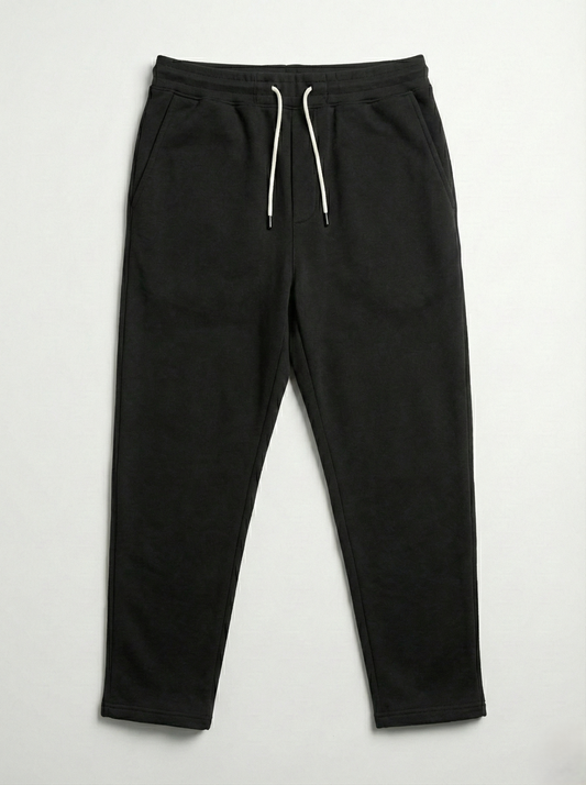 Milton Heavy lined Basic Sweatpants Big Size - Black