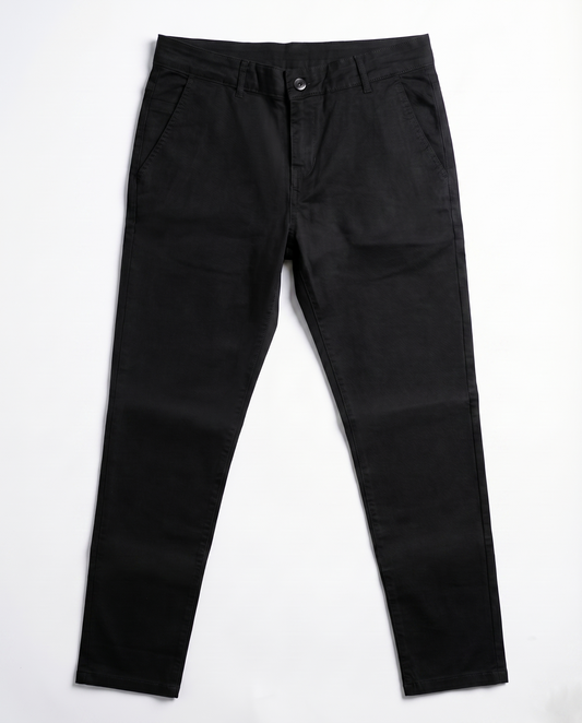 Men's gabardine pants Slim fit Chino - Black