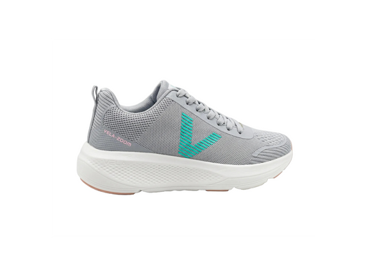 Women's light grey running-style sneakers with lightweight sole from TREE