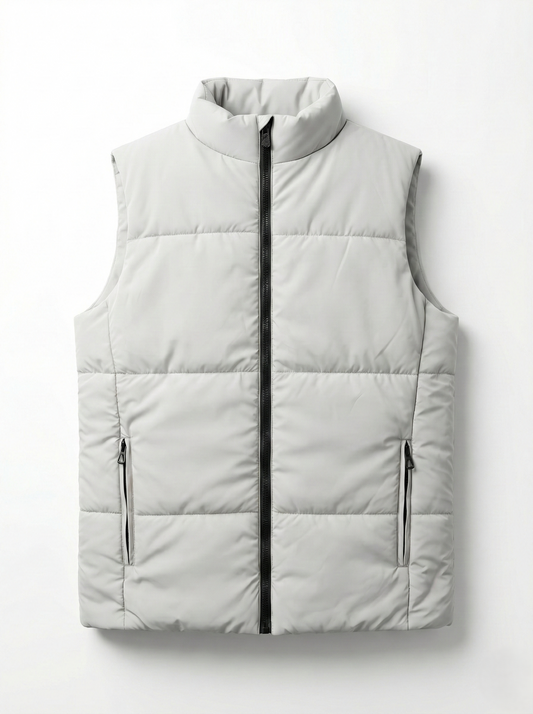 Men's Waterproof Padded Vest - Grey