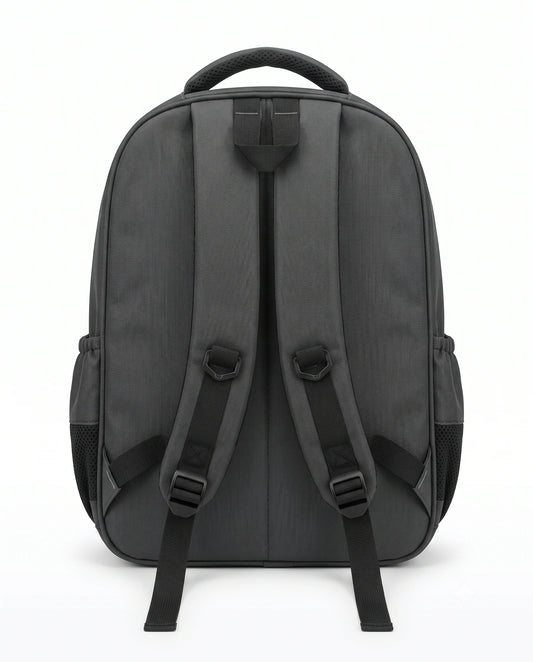 Black and Beige Hello Multi-Pocket School Backpack | TREE