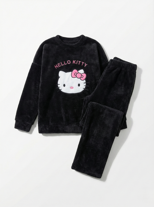 Girls' Polar Print Pajama Set