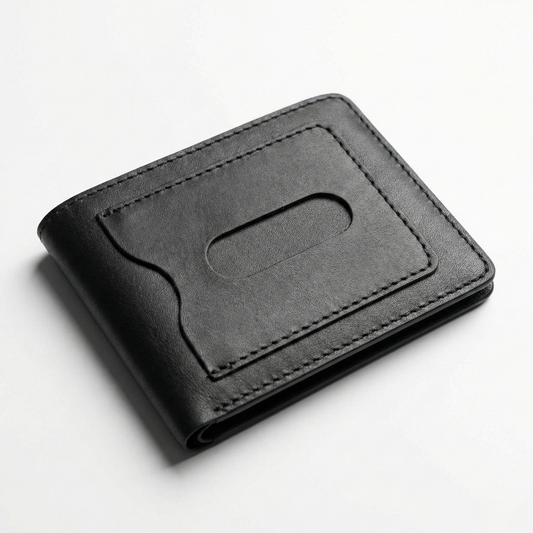 Leather wallet Black