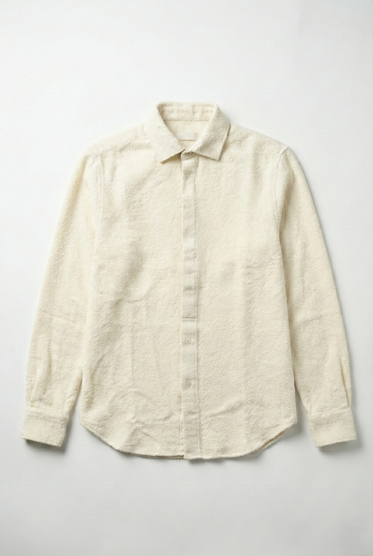 Men's winter shirt - Beige