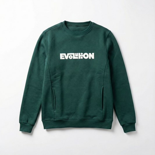 Men's  Crew Neck Sweatshirt - Cotton Blend-Print