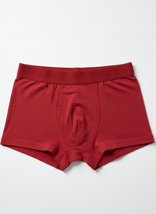 Boys' Boxer Shorts - burgundy