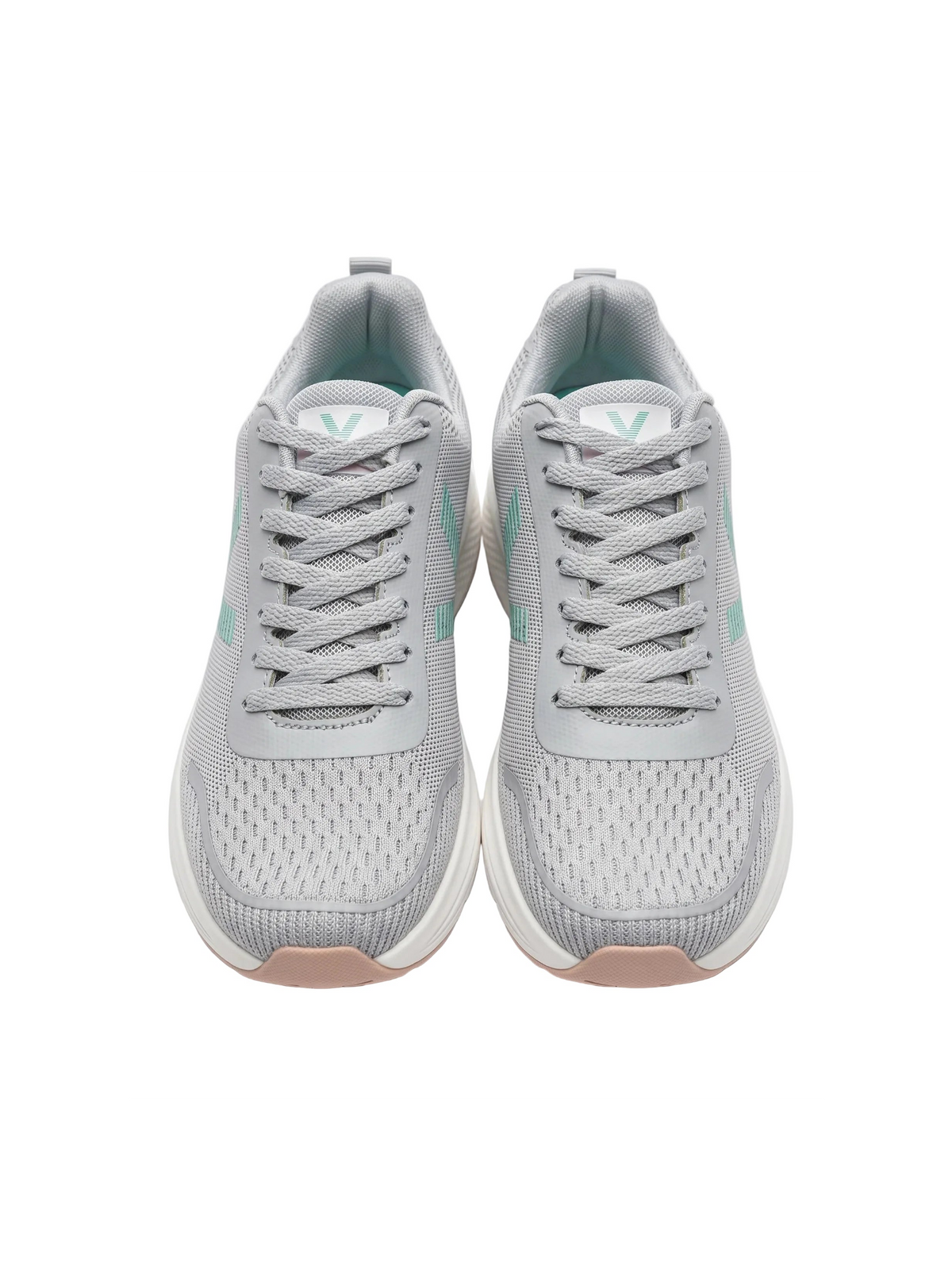 Women's light grey running-style sneakers with lightweight sole from TREE