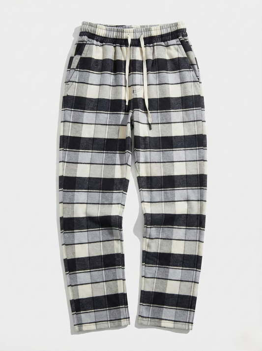 Men's checkered trousers