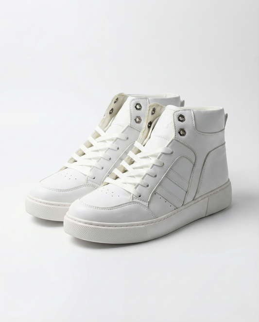 كوتشي هاف بوت رجالي أبيض