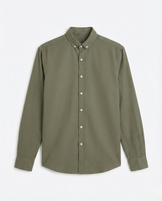 Men's Oxford Shirt With Sleeves - Oily