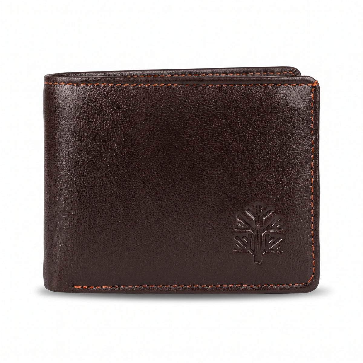 Men's genuine leather wallet in brown color from TREE