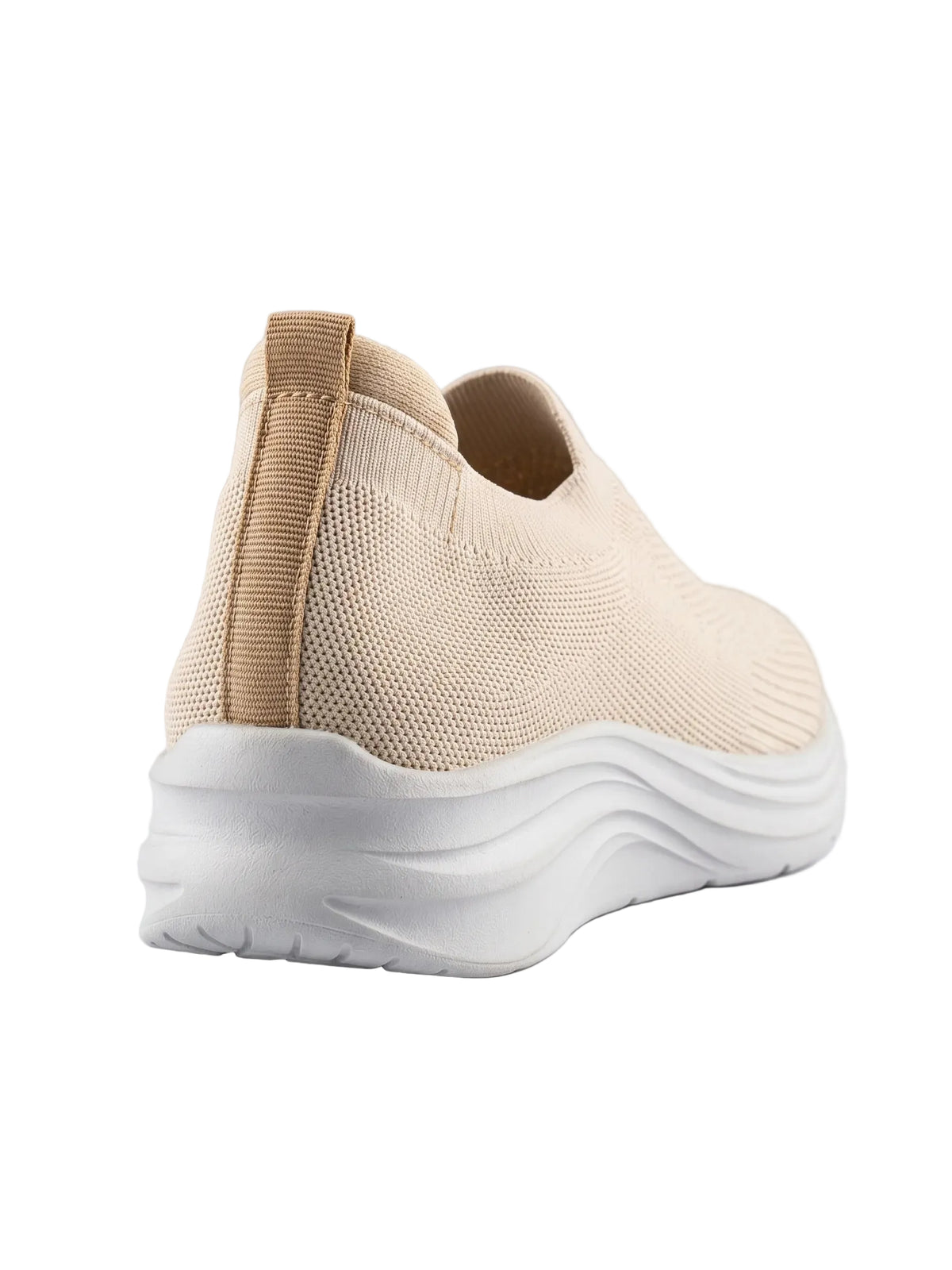 Women's slip-on comfortable running shoes in beige color from TREE