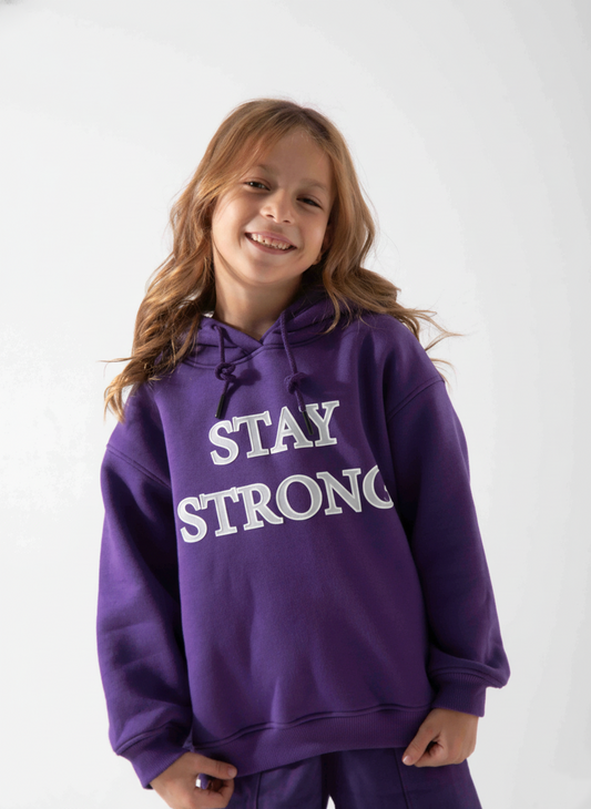Girls' Printed Hoodie Sweatshirt