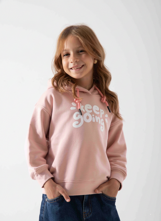 Girls' Printed Hoodie Sweatshirt